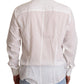 Dolce & Gabbana White Cotton Floral Pattern MARTINI Shirt