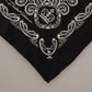 Dolce & Gabbana Royal Crown Silk Scarf for Men