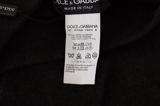 Dolce & Gabbana Elegant Cashmere Gray Tights | Winter Luxury