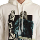 Dolce & Gabbana White King Ceasar Cotton Hooded Sweater