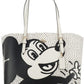 COACH (C6978) Mickey Mouse X Keith Haring Mollie Large Leather Shoulder Tote Bag