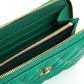 Versace Elegant Quilted Leather Zip Wallet