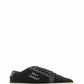 Saint Laurent Black Canvas & Leather Low Top Sneakers