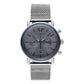 Emporio Armani Sophisticated Silver Steel Chronograph Watch