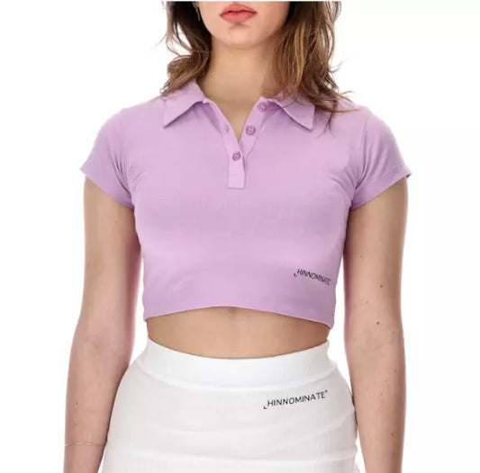 Hinnominate Purple Cotton Polo Shirt
