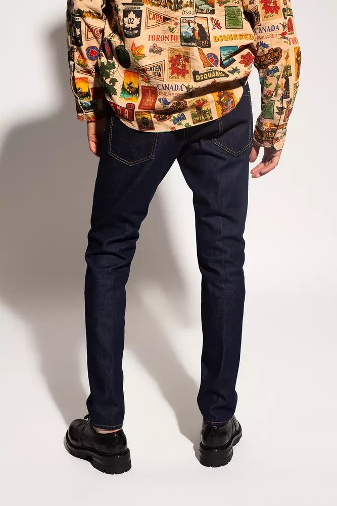 Dsquared² Navy Blue Cool Guy Tapered Jeans