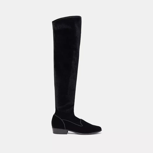 Charles Philip Elegant Velvet Ankle Boots for Women
