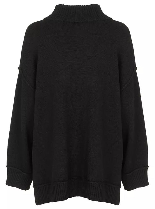 Imperfect Elegant Turtleneck Wool-Blend Sweater
