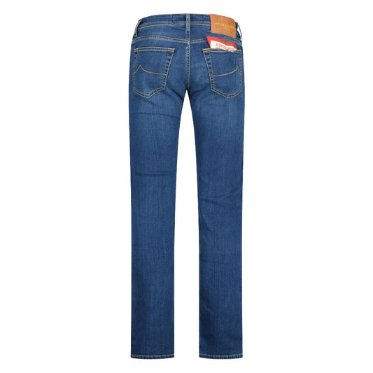 Jacob Cohen Slim Fit Stretch Cotton Jeans in Washed Blue
