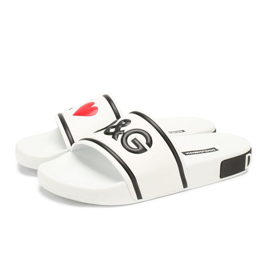Dolce & Gabbana White Cotton Sandal