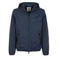 Fred Mello Sleek Blue Nylon Jacket - Zip Closure & Compact Design
