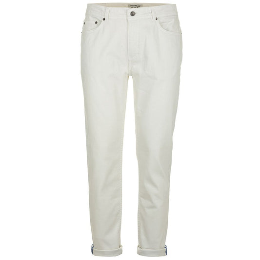 Fred Mello Elegant White Denim Trousers for Men