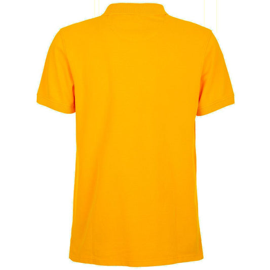 Fred Mello Vibrant Orange Cotton Polo Shirt with Logo