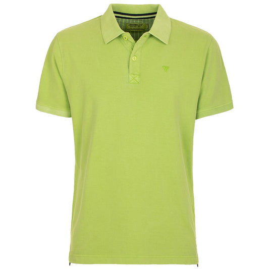 Fred Mello Chic Apple Green Embroidered Polo