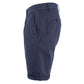 Yes Zee Chic Blue Cotton Blend Bermuda Shorts
