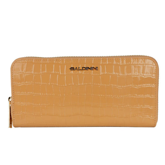 Baldinini Trend Elegant Croco Print Leather Wallet