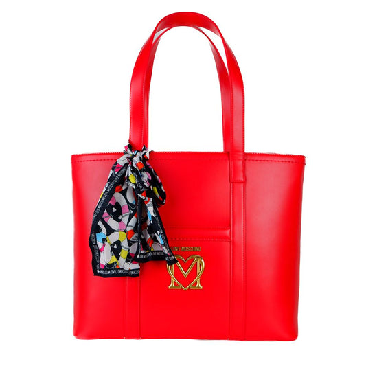 Love Moschino Chic Pink Faux Leather Shopper Tote