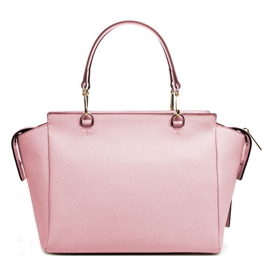 Baldinini Trend Chic Pink Textured Calfskin Handbag