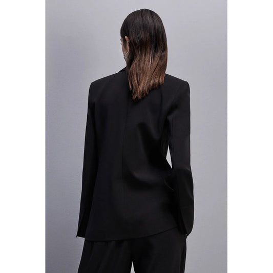 Patrizia Pepe Elegant Double-Breasted Black Jacket