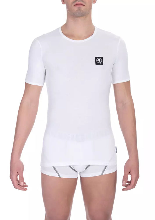 Bikkembergs Elegant Crew Neck Cotton T-Shirt - Timeless Comfort