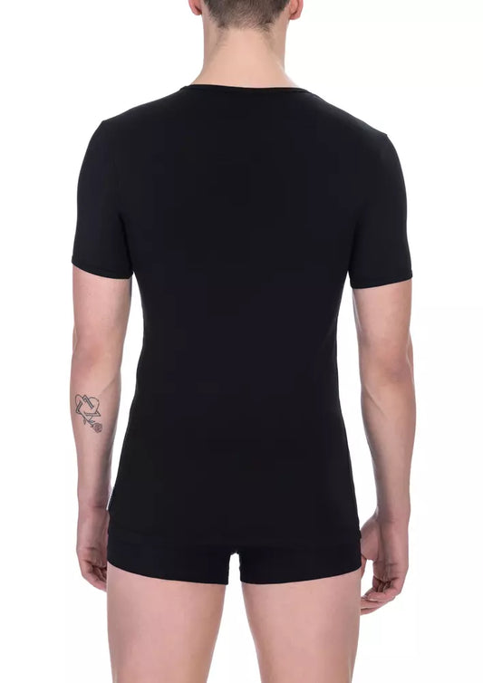 Bikkembergs Elegant Crew Neck T-Shirt in Black