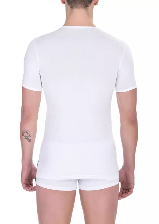 Bikkembergs V-Neck Cotton Blend Men's T-Shirt – Timeless Style