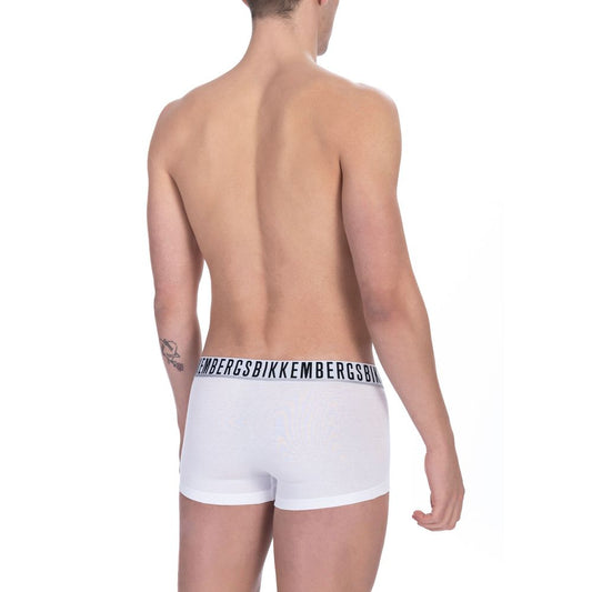 Bikkembergs White Cotton Trunk Twin-Pack