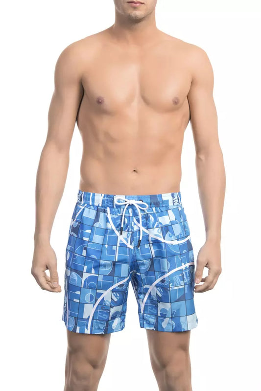 Bikkembergs Elegant Light Blue Swim Shorts