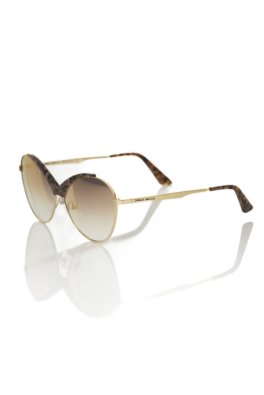 Frankie Morello Beige Metallic Fibre Sunglasses