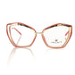 Frankie Morello Chic Butterfly Gold and Coral Eyeglasses