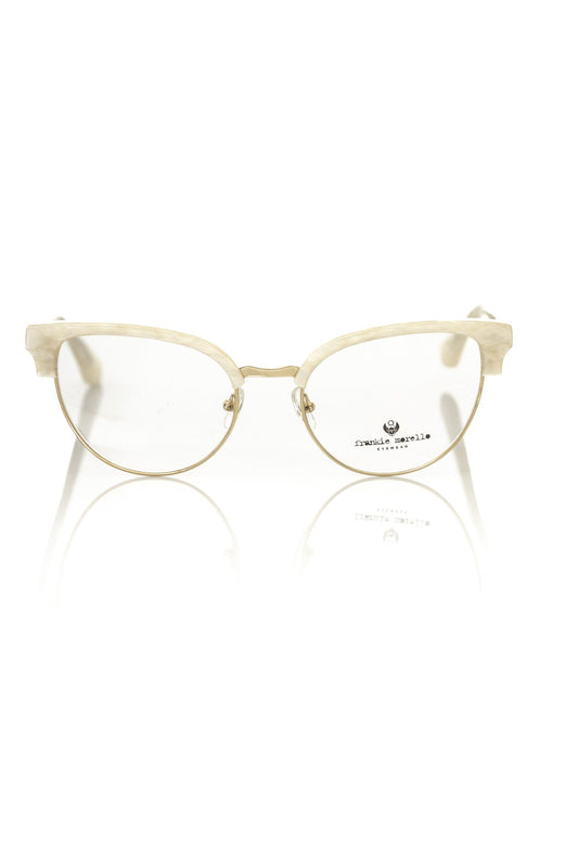 Frankie Morello Elegant Mother Of Pearl Clubmaster Eyeglasses