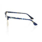 Frankie Morello Blue Mother Of Pearl Clubmaster Eyeglasses