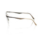 Frankie Morello Glittering Gold Clubmaster Eyeglasses