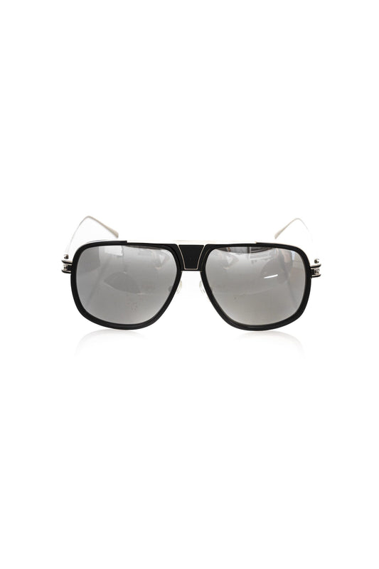 Frankie Morello Sleek Shield Sunglasses with Gradient Lens