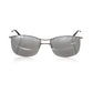 Frankie Morello Sleek Silver Clubmaster Sunglasses