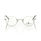 Frankie Morello Silver-Toned Round Metallic Eyeglasses