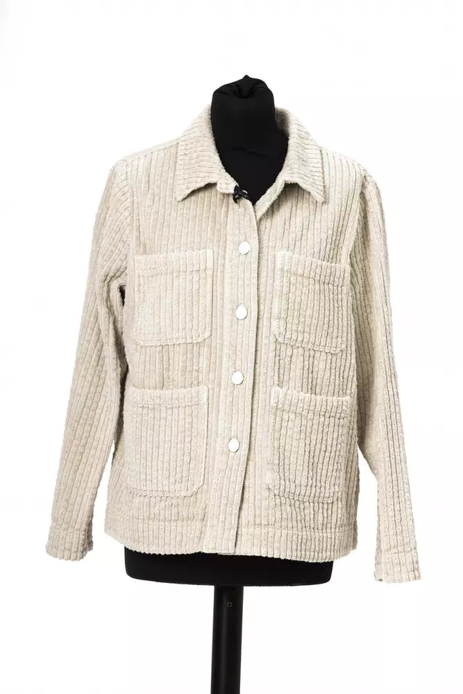 Jacob Cohen Elegant Wide Ribbed Cotton Jacket