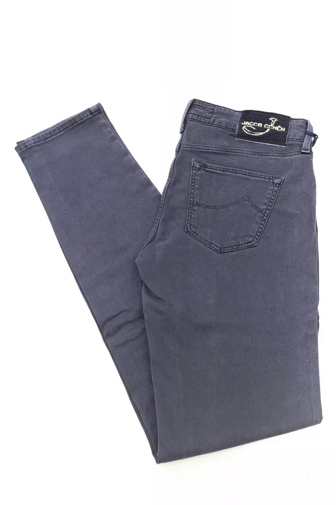 Jacob Cohen Blue Cotton-Like Jeans & Pant