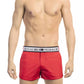 Bikkembergs Red Micro Swim Shorts with Contrast Band