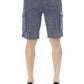 Baldinini Trend Chic Blue Cotton Cargo Shorts