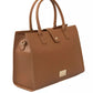 Baldinini Trend Elegant Brown Shoulder Bag with Golden Accents