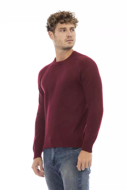 Alpha Studio Classic Crewneck Crimson Sweater