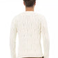 Alpha Studio Elegant Beige Crewneck Wool-Cashmere Sweater