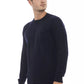 Alpha Studio Elegant Crewneck Pocket Sweater