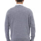 Alpha Studio Elegant V-Neck Light Blue Sweater