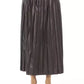Alpha Studio Pleated Finesse Faux Leather Skirt