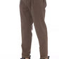 Distretto12 Elegant Brown Cotton Blend Trousers