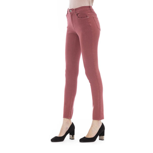 Jacob Cohen Elegant Burgundy Slim-Fit Jeans