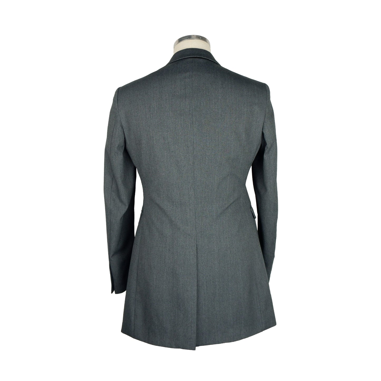 Emilio Romanelli Elegant Gray Wool Blend Men's Short Coat