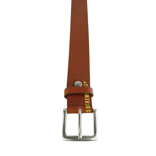 Bikkembergs Elegant Cognac Leather Belt for Men
